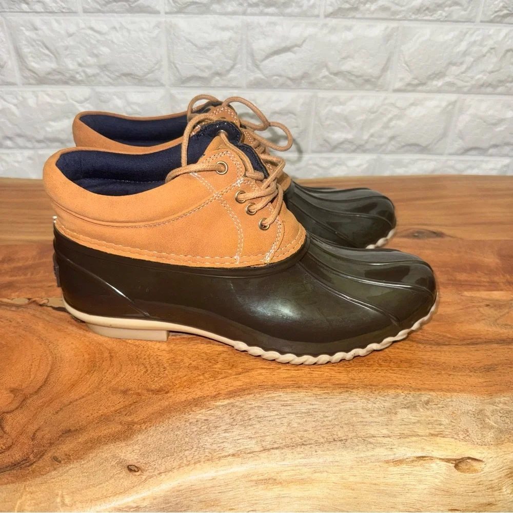 Tommy Hilfiger‎ Men's Tan and Brown Rain Boots